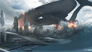 Stunning <em>Star Trek Into Darkness</em> concept art shows starships at war
